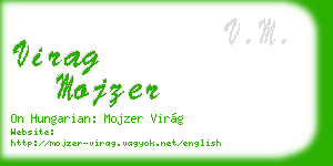 virag mojzer business card